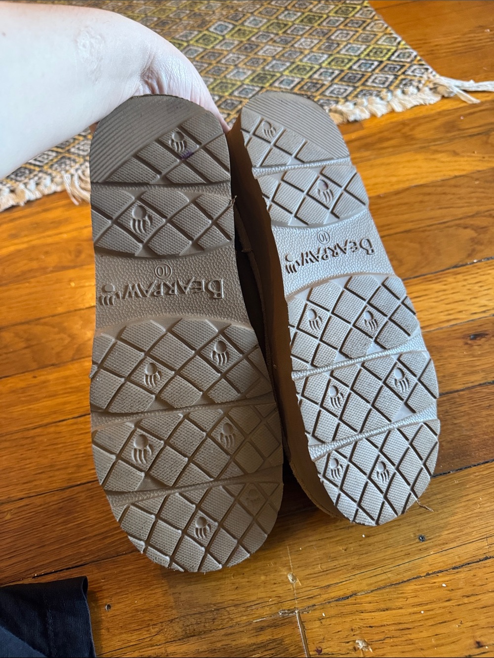 Bearpaw Brown Suede-Look Cozy Slide Slippers - Picture 3 of 4